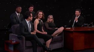 El reparto de 'Star Wars Episodio VII' habla en el programa de 'Jimmy Kimmel Live!'.