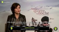 Juliette Binoche: "Isabel Coixet utiliza la cámara como si fuera un pintor"