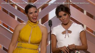 Globos de Oro 2016: Presentación de America Ferrera y Eva Longoria