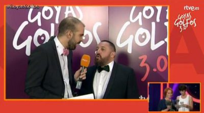 Pepón Nieto se cabrea en los Goya 2016